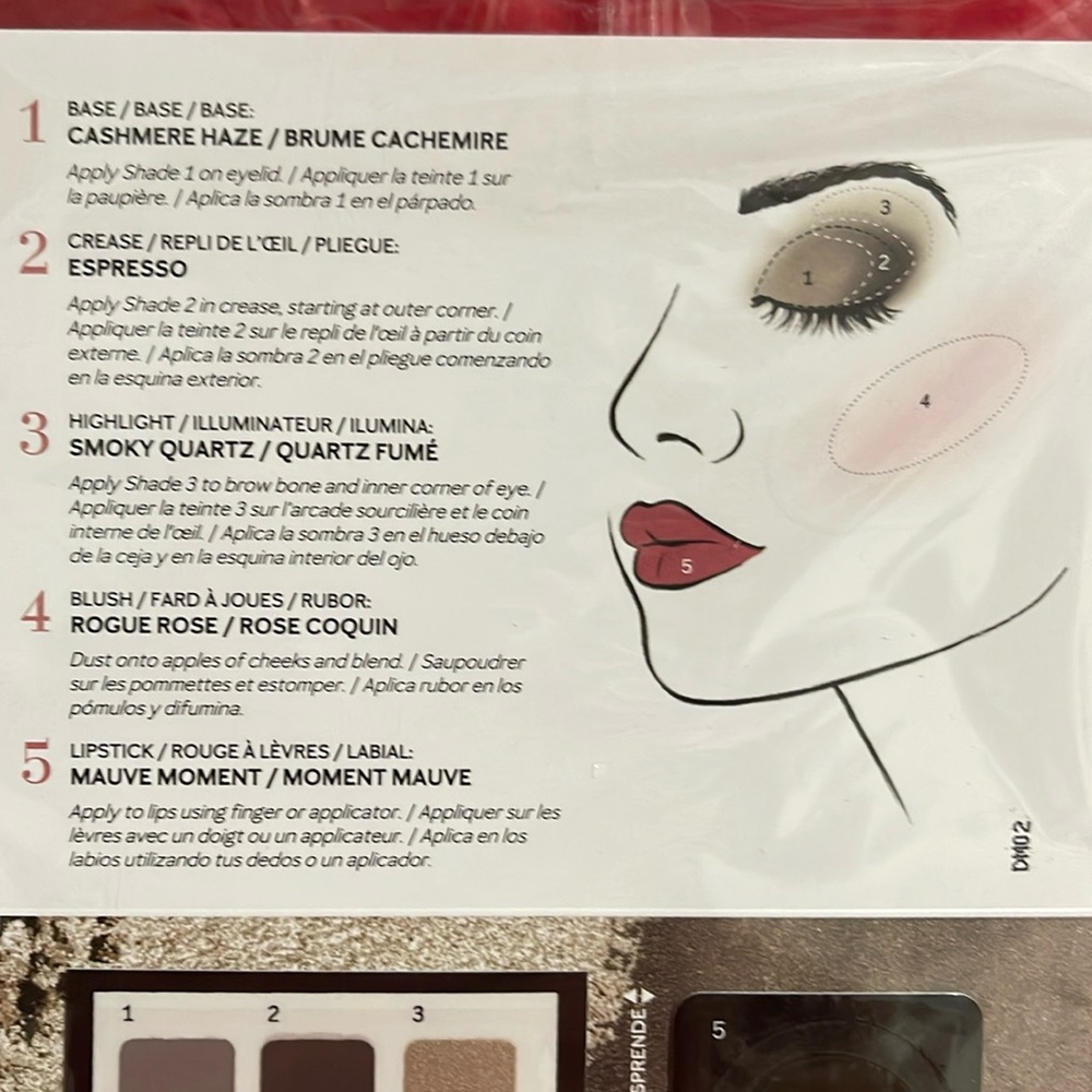 MARY KAY BLUE 💙 EYED 5 PIECE COLOR CARD TRIAL SET 5 COLOR CARDS IN PK - Picture 4 of 5